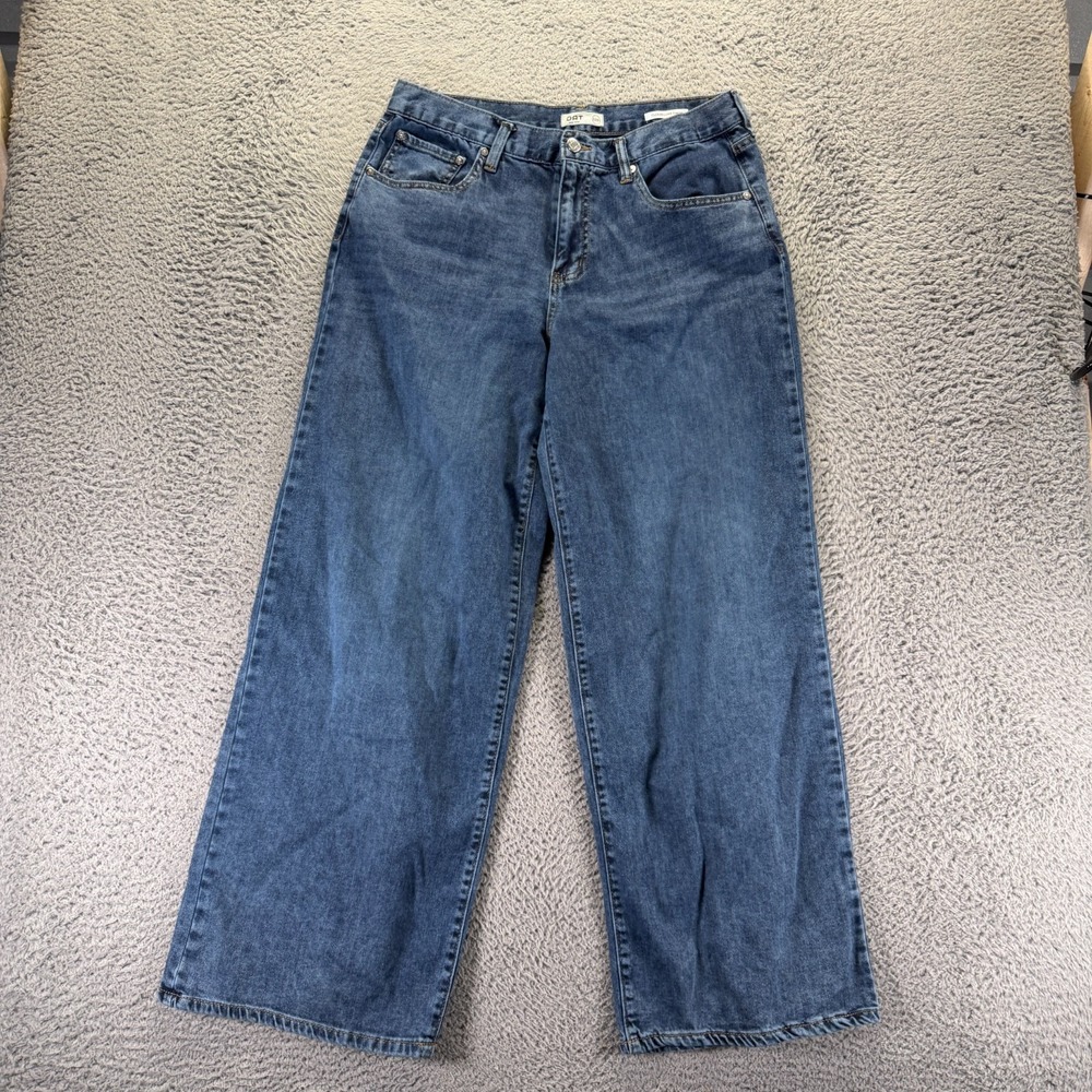 OAT Jeans Women's 32x30 Blue Cotton Cloud Luxe‎ Denim Straight Workwear Travel
